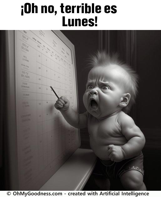 : Oh no, terrible es Lunes!