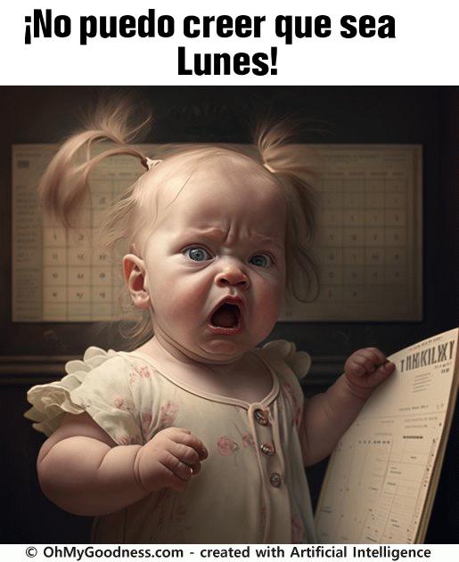 : No puedo creer que sea Lunes!