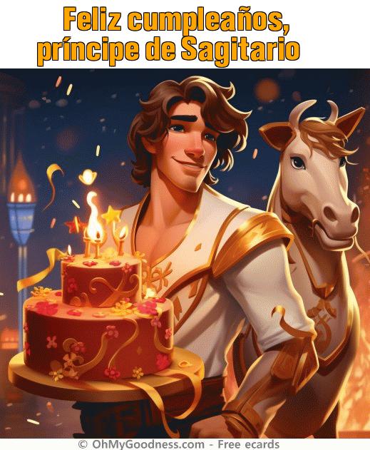 : Feliz cumpleaos, prncipe de Sagitario