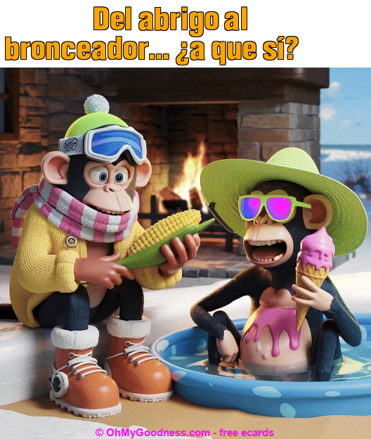 : Del abrigo al bronceador... a que s?