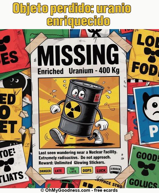 : Objeto perdido: uranio enriquecido