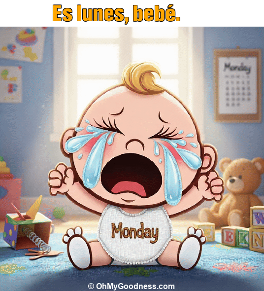 : Es lunes, bebé.