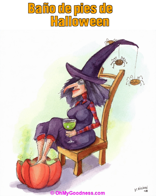 : Baño de pies de Halloween