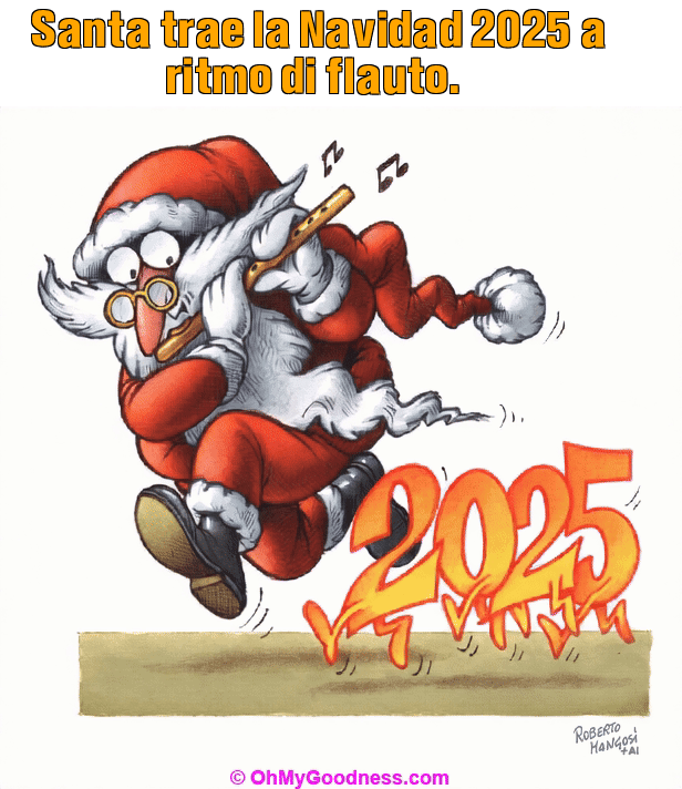 : Santa trae la Navidad 2025 a ritmo di flauto.