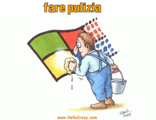 : fare pulizia