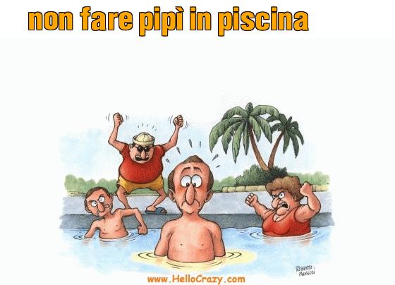 : non fare pip in piscina