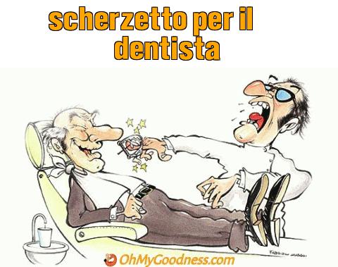 : scherzetto per il dentista