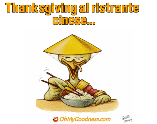 : Thanksgiving al ristrante cinese...
