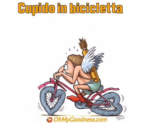 : Cupido in bicicletta