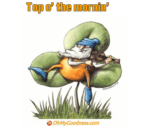 : Top o' the mornin'
