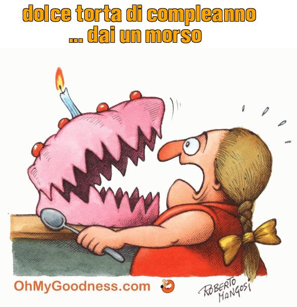 : dolce torta di compleanno ... dai un morso