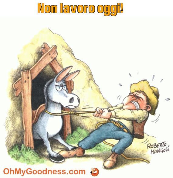 : Non lavoro oggi!