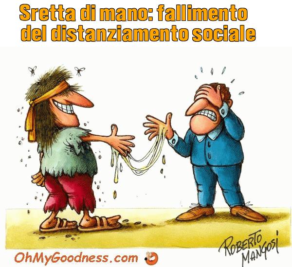 : Sretta di mano: fallimento del distanziamento sociale