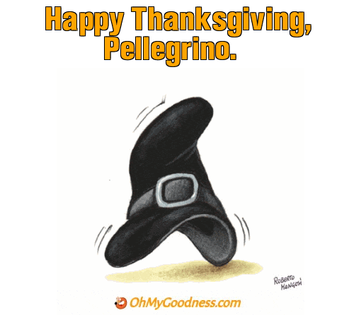 : Happy Thanksgiving, Pellegrino.