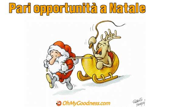 : Pari opportunit a Natale