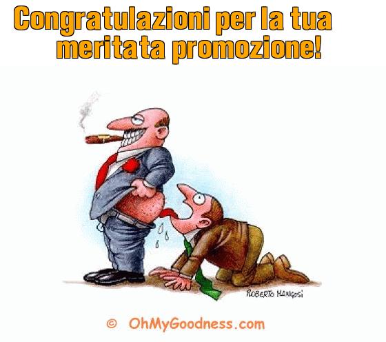 : Congratulazioni per la tua meritata promozione!