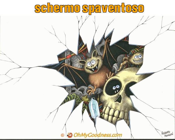 : schermo spaventoso