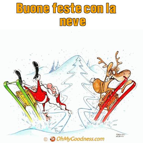 : Buone feste con la neve