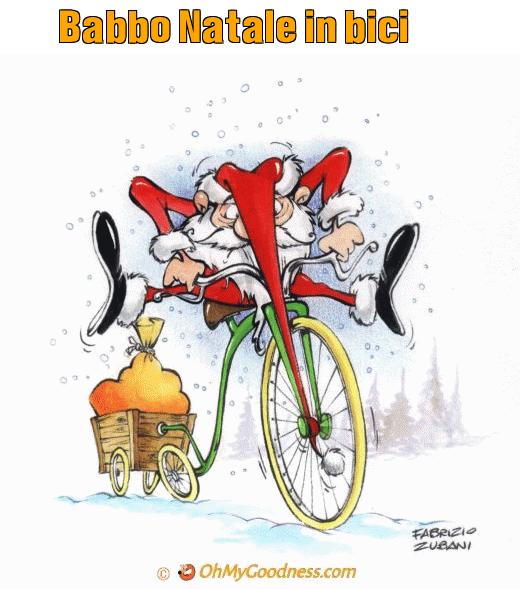 : Babbo Natale in bici