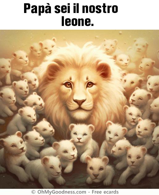 : Pap sei il nostro leone.
