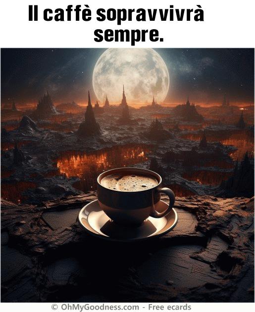 : Il caff sopravvivr sempre.