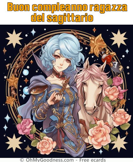 : Buon compleanno ragazza del sagittario