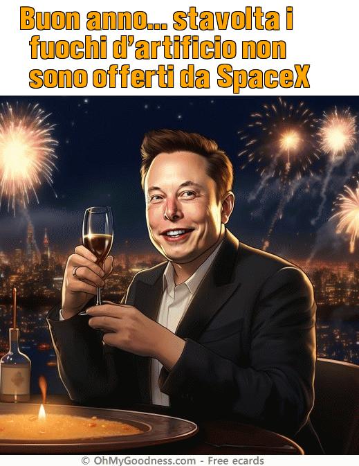 : Buon anno... stavolta i fuochi d'artificio non sono offerti da SpaceX