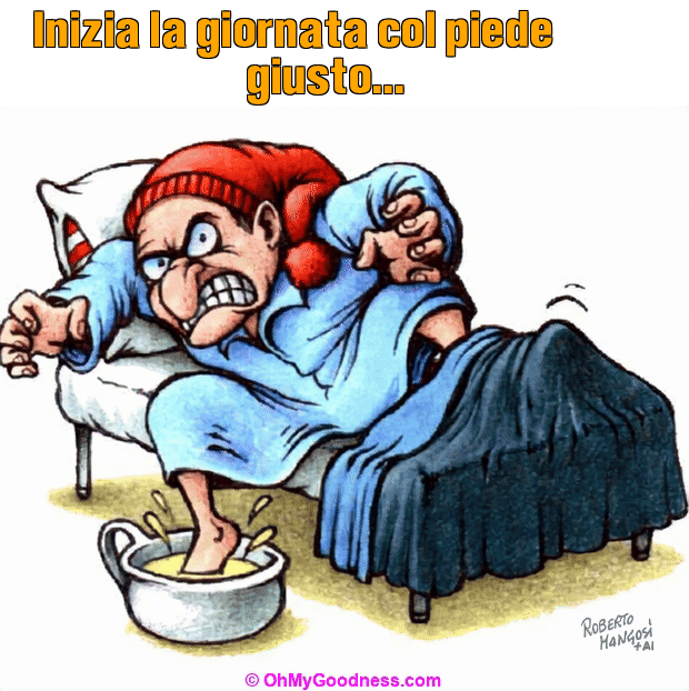 : Inizia la giornata col piede giusto...