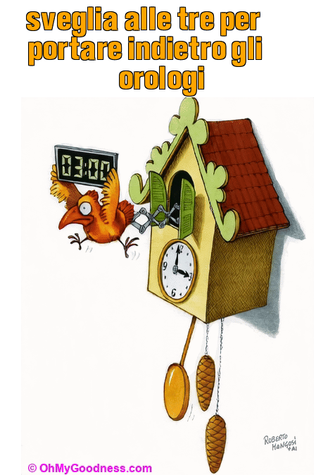 : sveglia alle tre per portare indietro gli orologi