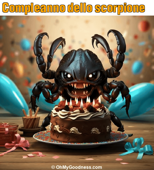 : Compleanno dello scorpione