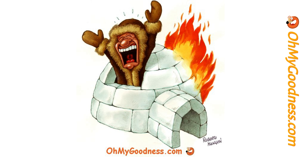 Impact of Global Warming on Igloos ecard Funny Free eCards OhMyGoodness ecards