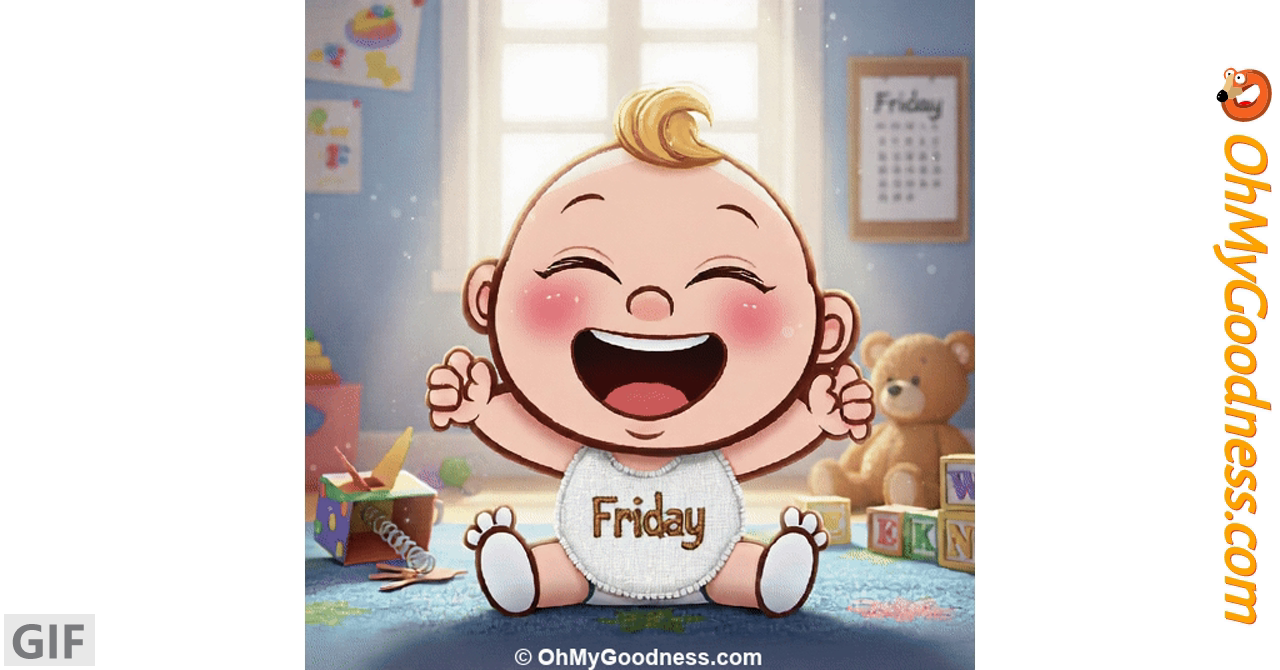 It's Friday, baby! ecard | Funny Free eCards | OhMyGoodness ecards