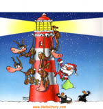 Funny ecard  - Santa's accident...