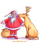 Funny ecard  - Christmas kisses...