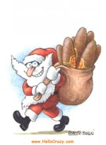 Funny ecard  - Santa for smokers