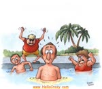 Funny ecard  - don't pee in the pool