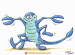Animated Funny ecard  with music  - Dancing Scorpio