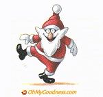 Animated Funny ecard  with music  - Dancing Santa Claus
