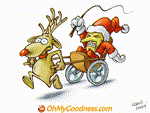 Animated Funny ecard  with music  - ...this year also Santa is imported from China!