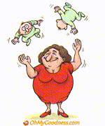 Animated Funny ecard  with music  - Juggler Mom
