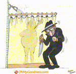 Animated Funny ecard  with music  - Showering Beauty
