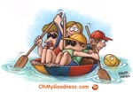 Funny ecard  - Family outing to the sea...