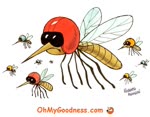 Funny ecard with music  - Swooping Mosquitoes