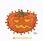 Animated Funny ecard  with music  - Covid Pumpking