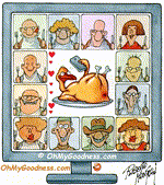 Animated Funny ecard   - Virtual Thanksgiving Dinner...
