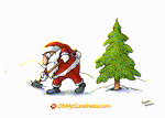 Animated Funny ecard  with music  - Merry Christams with the snow