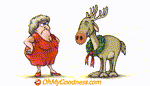 Animated Funny ecard   - Rudolph coat