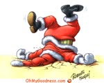 Funny ecard  - Smashed Santa