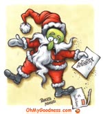Funny ecard  - Sorry, Santa this year can't come...