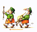 Animated Funny ecard  with music  - Bagpipes